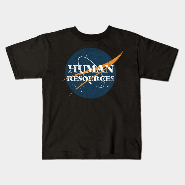 Human Resources Space Vintage Kids T-Shirt by orlumbustheseller